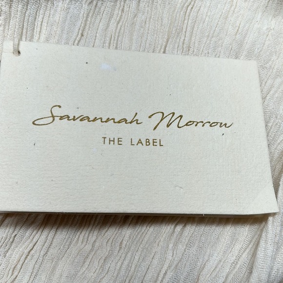 Savannah Morrow The Label Mahria Dress Cream/Off White NWT - Picture 3 of 6